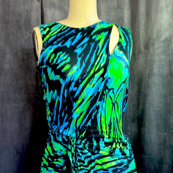 Halston Heritage size  M animal print dress - Picture 1 of 7